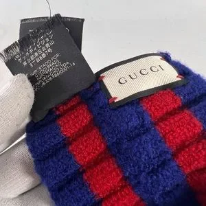 Gucci | Accessories | Gucci Web Knot Knit Wool Twist Red  display picture 1